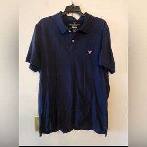 American eagle core flex navy blue polo size mens xl